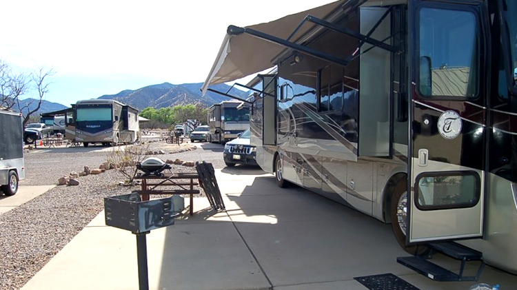 RV in an RV park