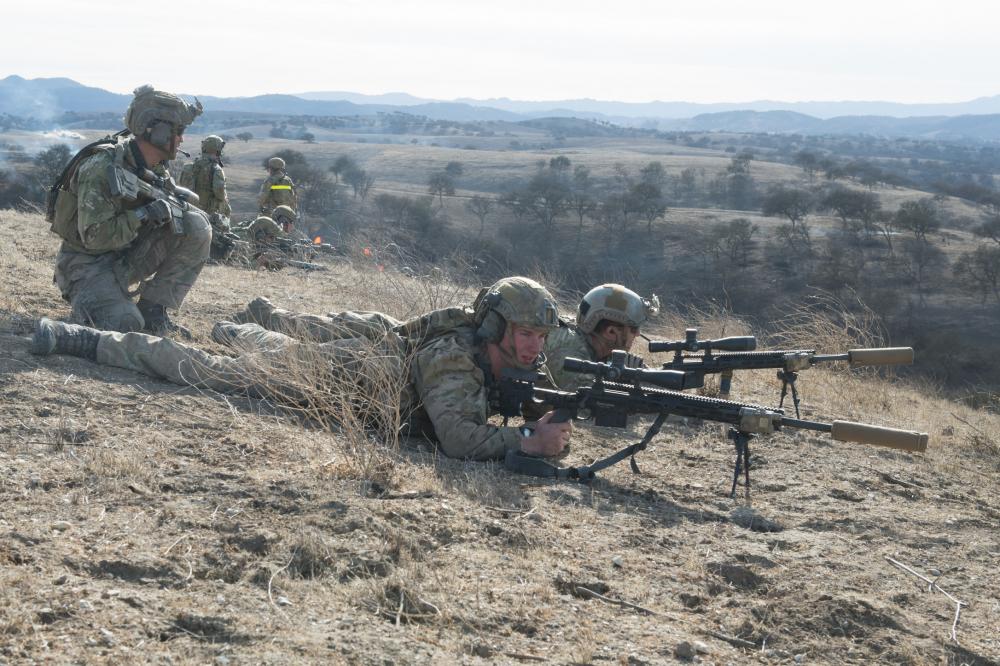 Soldiers training