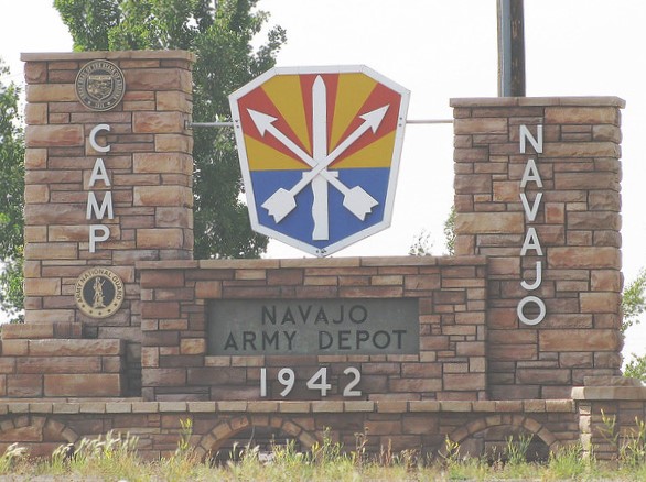 Camp Navajo sign