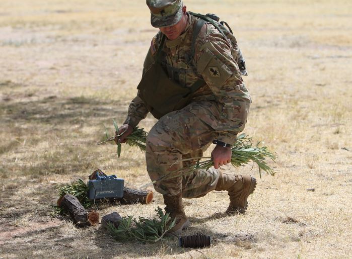 soldier kneeling