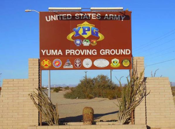 Yuma Proving Ground sign