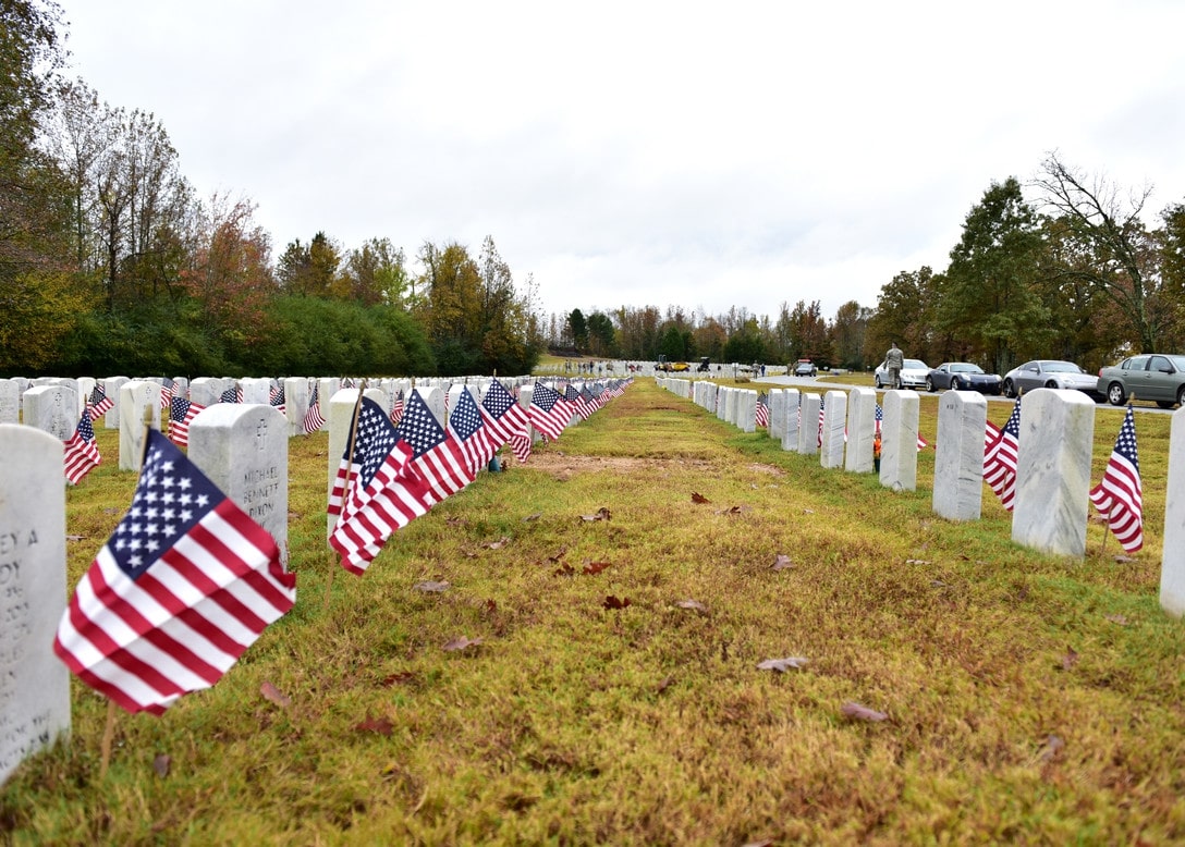 rows of head stones