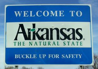 Welcome to Arkansas sign