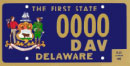 Delaware Disabled Veteran plate