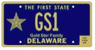 Delaware Gold Star family plate