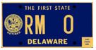 Delaware retired Army plate
