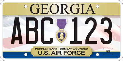 Purple Heart Plate