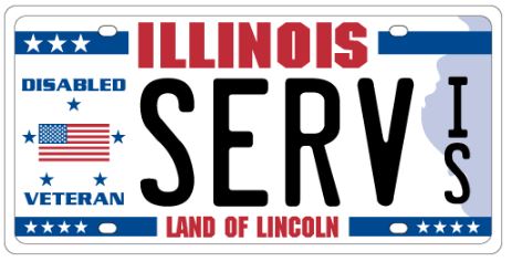 Illinois Disable Veteran Plate