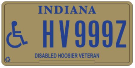 Indiana Disabled Hoosier plate