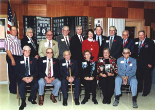 Group of Veterans being recognized