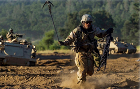 ARNG training in a field