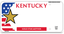 KY Gold Star Family License Plate