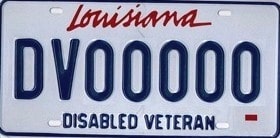 Disabled Veteran License Plate
