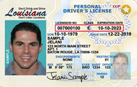 Louisiana Drivers license with veterans designation