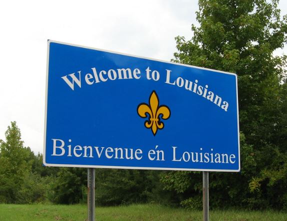 Welcome to Louisiana sign