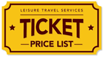 Ticket Price list sign