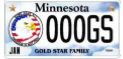 Gold Star License Plate