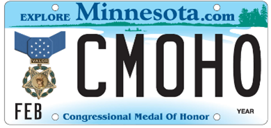 Medal of Honor License Plate