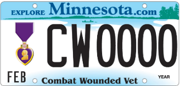Purple Heart License Plate