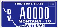 MT Disabled Veteran plate