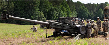ARNG shooting artillery