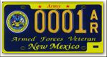 Army Veteran License Plate