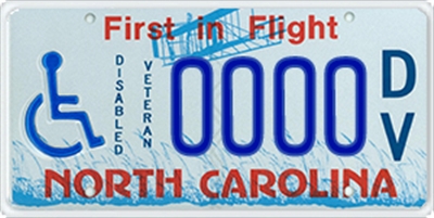 NC Disabled Vet plate