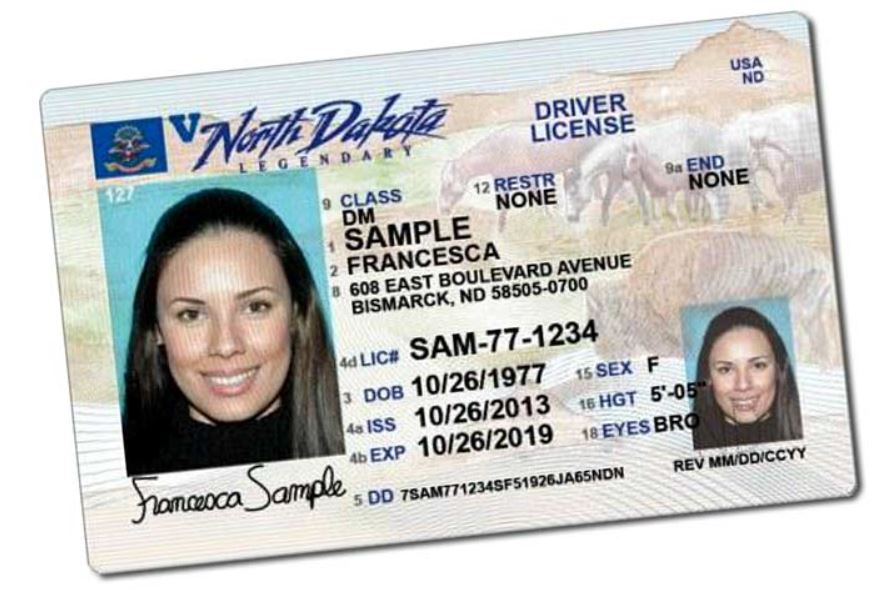 ND Drivers license with Veteran designation