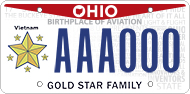 OH Gold Star family plate