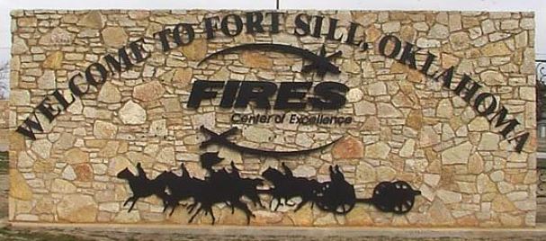 Welcome to Ft Sill Oklahoma sign