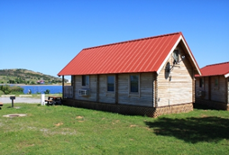 cabin by the lake