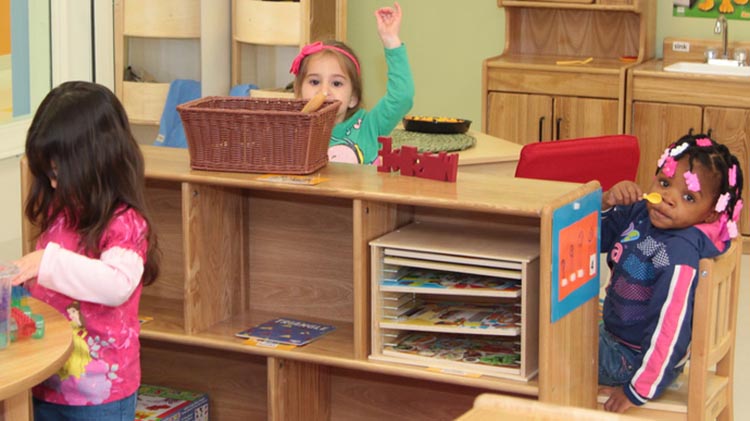 kids playing in a daycare