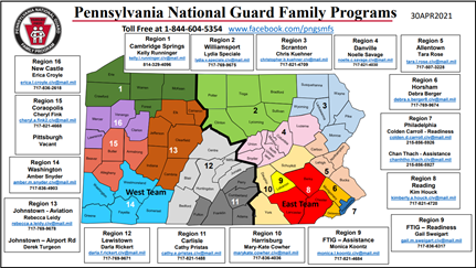  National Guard Family Programs Map