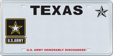 Honorably Discharged Army Veteran Plate