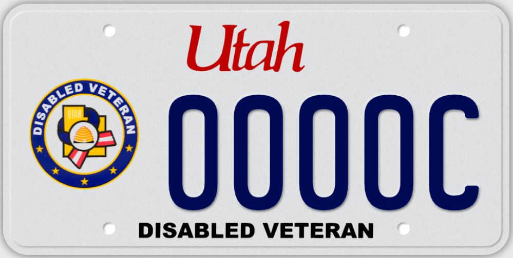 UT Disabled Veteran Plate