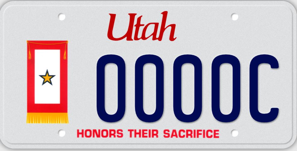 UT Gold star Plate