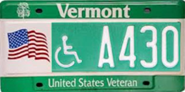 VT Disabled Veterans License Plate