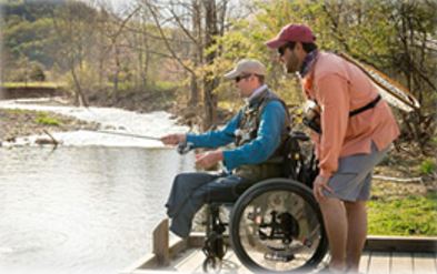 Disabled Vet fishing 