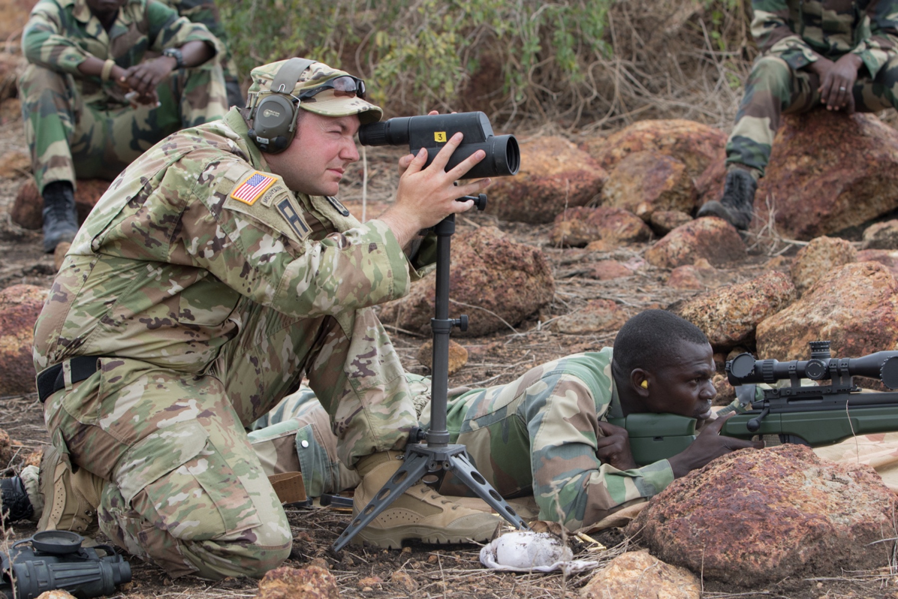 Soldiers at the shooting range