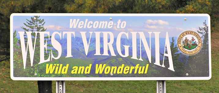 Welcome to West Virginia sign