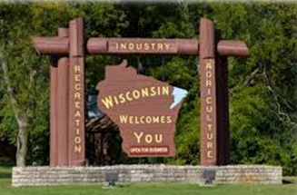 Wisconsin Welcomes you sign