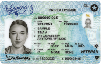 Wyoming Drivers License Veteran Designation